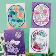 Stitched Floral Flip Frame - Etched Craft Dies 
