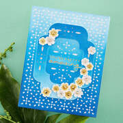 Four Petal Thank You Floral - Etched Die 