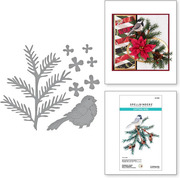 Hemlock, Cones and Chickadee - Christmas Etched Dies
