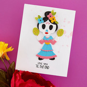 Dancin' Day of the Dead Girl - Halloween Etched Dies