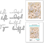Wonderful Script Sentiments - Etched Craft Dies