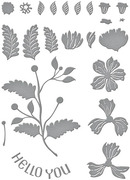 Hello You - Floral Etched Craft Dies 