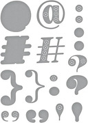 Stitched Punctuation and Symbols - Etched Craft Die