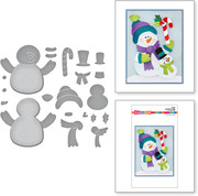 Snowman Hugs - Christmas Etched Dies 