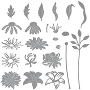 Floral Stems Etched Dies - Craft Die Set