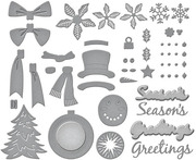 Christmas Wreath Add-Ons - Etched Dies