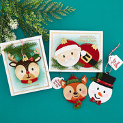 Santa's Festive Circle Crew - Etched Dies