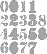 Stitched Numbers - Etched Craft Die