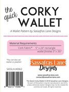 The Quick Corky Wallet - Sewing Pattern