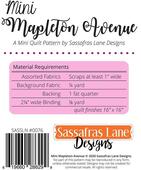 Mini Mapleton Avenue - Quilt Pattern