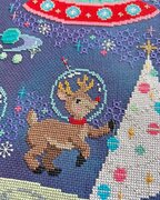 Cosmic Christmas Stocking - Cross Stitch Pattern