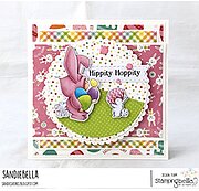 Bundle Girl Bunny - Easter Cling Stamp