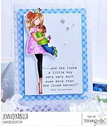 Curvy Girl Boy Mom - Cling Stamp