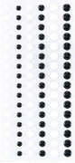 Dimensional Black & White Enamel Dots