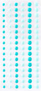 Dimensional Two Tone Teal Enamel Dots