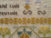 Elizabeth Hicks 1745 - Cross Stitch Pattern