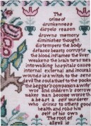 Drunkenness by Emma George 1842 - Cross Stitch Pattern