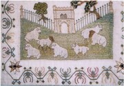 Grazing Sheep circa 1810 - Cross Stitch Pattern