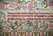 Mary McCulloch 1763 - Cross Stitch Pattern, different perspective #1. Select this picture to zoom in