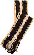 Stripe Knit Finge Ends Long Scarf - Multi