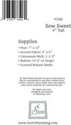 Sew Sweet - Sewing Pattern