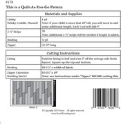 Nap Sack - Quilt Pattern