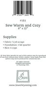 Sew Warm And Cozy - Sewing Pattern