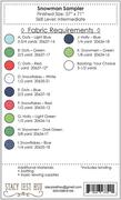 Snowman Sampler - Quilt Pattern, different perspective #1. Select this picture to zoom in