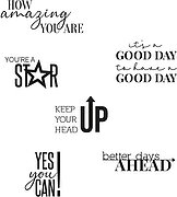 Positive Signs - Clear Stamp Set