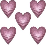 Stacked Tiles Hearts - Craft Die Set