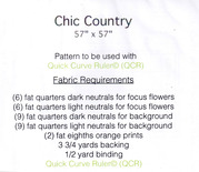 Chic Country - Quilt Pattern