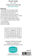Posh Holly - Quilt Pattern