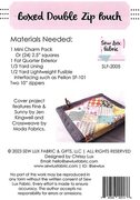 Boxed Double Zip Pouch - Sewing Pattern