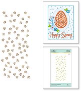 Scattered Flowers Background - Glimmer Hot Foil Plate