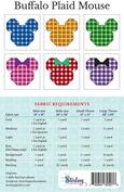 Buffalo Plaid Mouse - Quilt Pattern, different perspective #1. Select this picture to zoom in