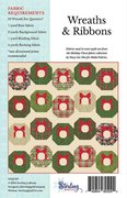 Wreaths and Ribbons - Christmas Quilt Pattern, different perspective #1. Select this picture to zoom in