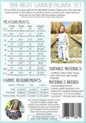 Mini Night Garden Pajama Set - Sewing Pattern