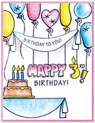 Birthday - FransFormer Clear Stamp 