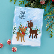 Holiday Hugs Sentiments - Christmas Clear Stamp