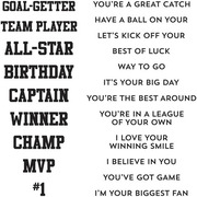 All-Star Sentiments - Clear Stamp Set 