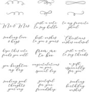 Envelope of Wonder Sentiments - Clear Stamp Set