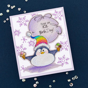 Stampendous FransFormer Snowy Penguins - Clear Stamp Set