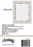 ABCS and 123S - Quilt Pattern