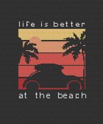 At The Beach - Cross Stitch Pattern