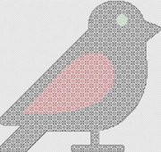 Blackwork Bird - Cross Stitch Pattern