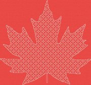 Blackwork Maple Leaf - Cross Stitch Pattern
