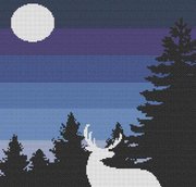 Blue Winter Night - Cross Stitch Pattern