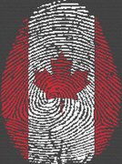 Canadian Fingerprint - Cross Stitch Pattern