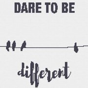 Dare To Be - Cross Stitch Pattern