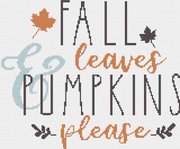 Fall Leaves - Cross Stitch Pattern